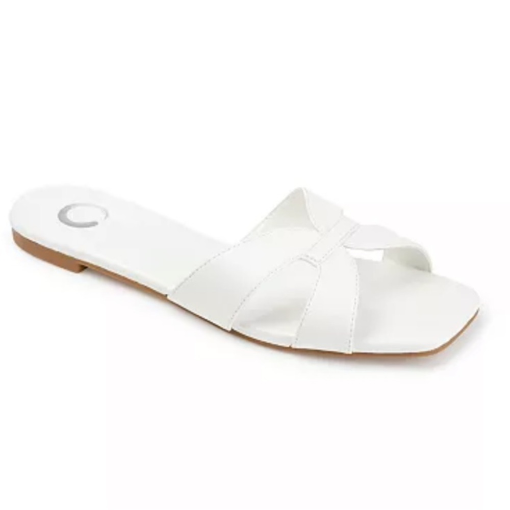 White sandals